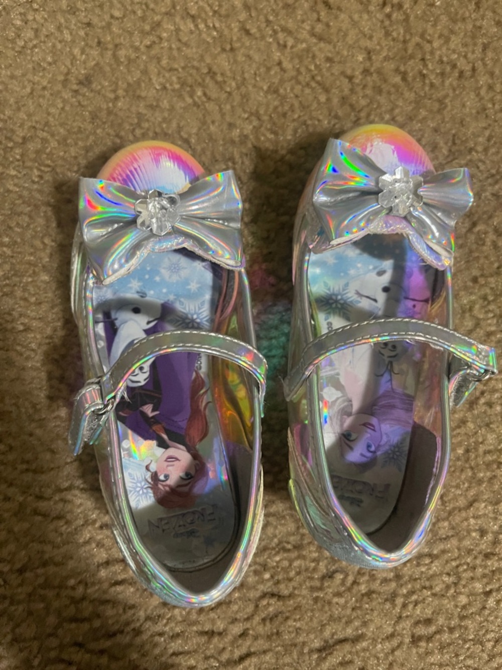 Holographic Silver Frozen Disney Shoes - Picture 4 of 5